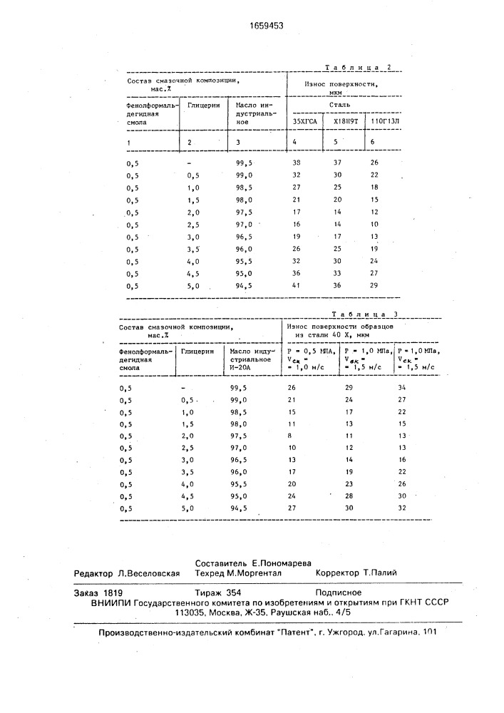 Смазочная композиция для узлов трения (патент 1659453)