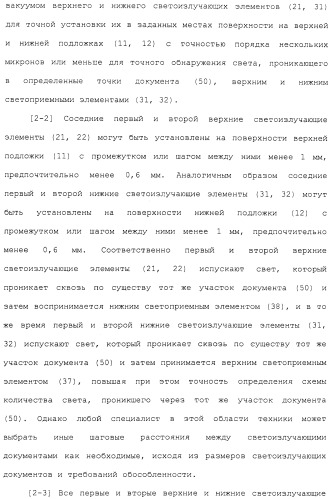 Фотодатчик документов из установленных на поверхности элементов (патент 2488169)