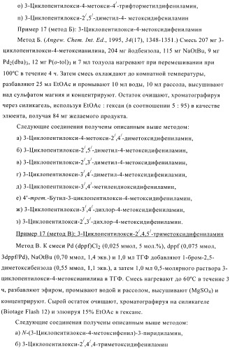 Ингибиторы фосфодиэстеразы 4, включающие n-замещенные аналоги анилина и дифениламина (патент 2368604)