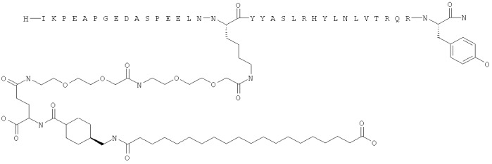 Длительно действующие агонисты рецепторов y2 и(или) y4 (патент 2504550)