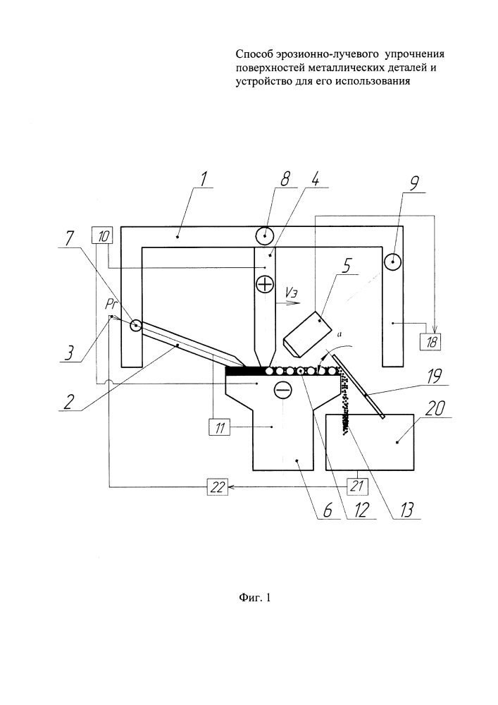 Способ эрозионно-лучевого упрочнения поверхностей металлических деталей и устройство для его использования (патент 2646652)