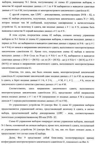 Устройство циклического сдвига, способ циклического сдвига, устройство декодирования ldpc-кода, телевизионный приемник и приемная система (патент 2480905)