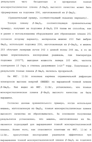 Способ выращивания тонкой монокристаллической пленки, светоизлучающее устройство на основе ga2o 3 и способ его изготовления (патент 2313623)