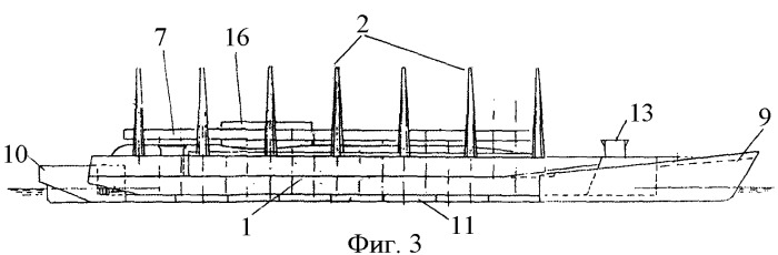Комплекс для подъема и транспортирования затонувших подводных лодок и других судов (патент 2390460)
