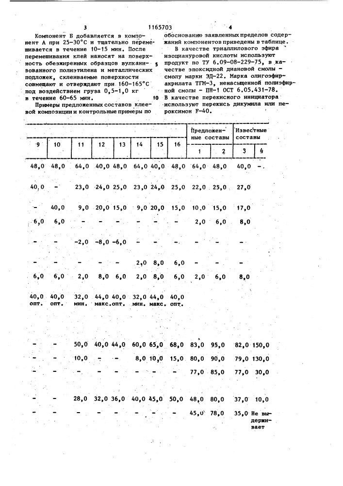 Клей (патент 1165703)