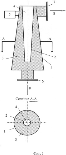 Камера для облучения текущих сред (патент 2537625)