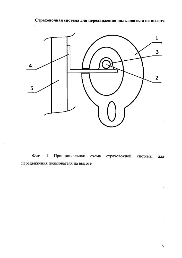 Страховочная система для передвижения пользователя на высоте (патент 2667575)
