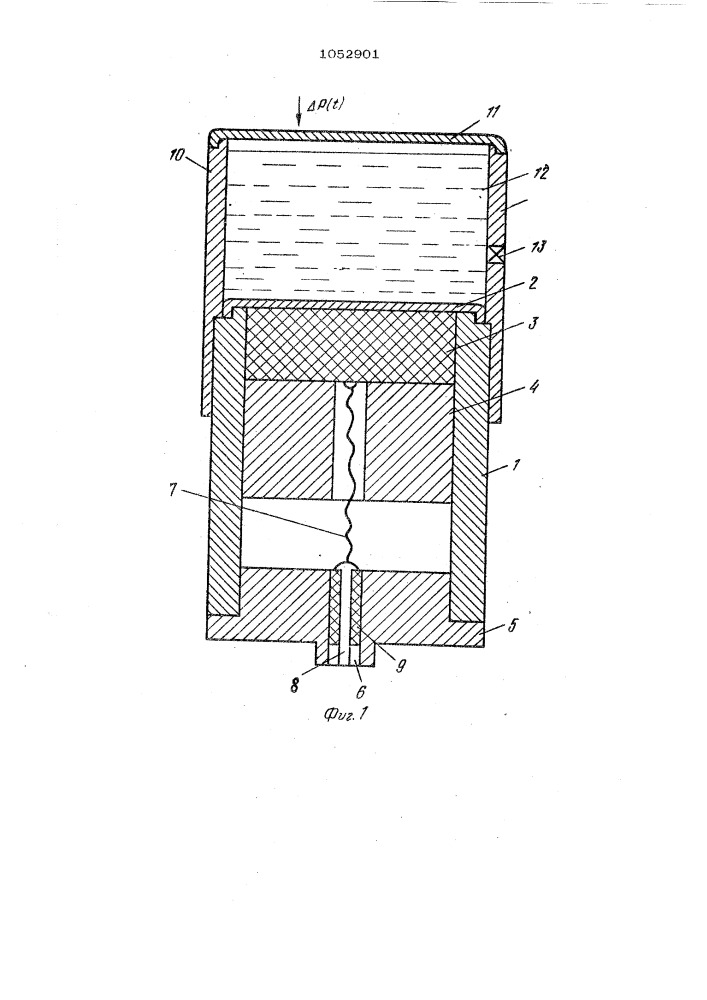 Датчик давления ударной волны (патент 1052901)