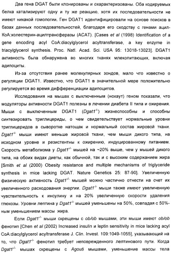 Оксадиазольные соединения, их применение в изготовлении лекарственного средства и способ ингибирования активности dgat1 (патент 2421451)