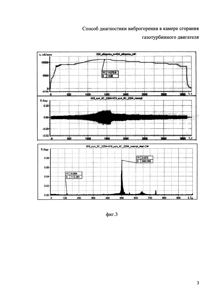 Способ диагностики виброгорения в камере сгорания газотурбинного двигателя (патент 2639597)