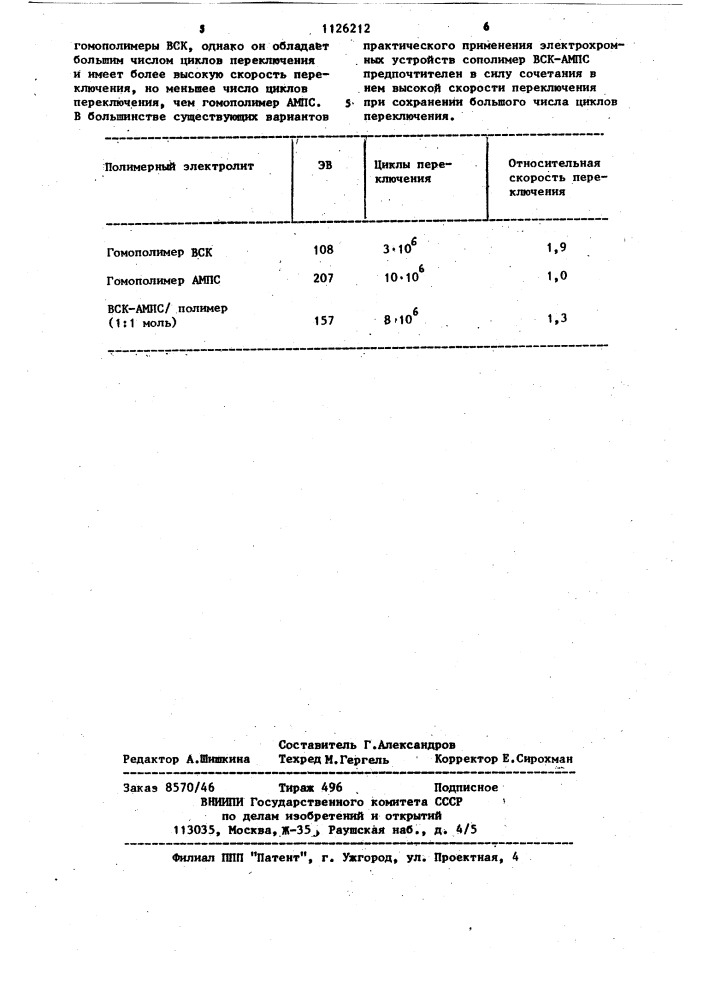 Электрохромное устройство (патент 1126212)