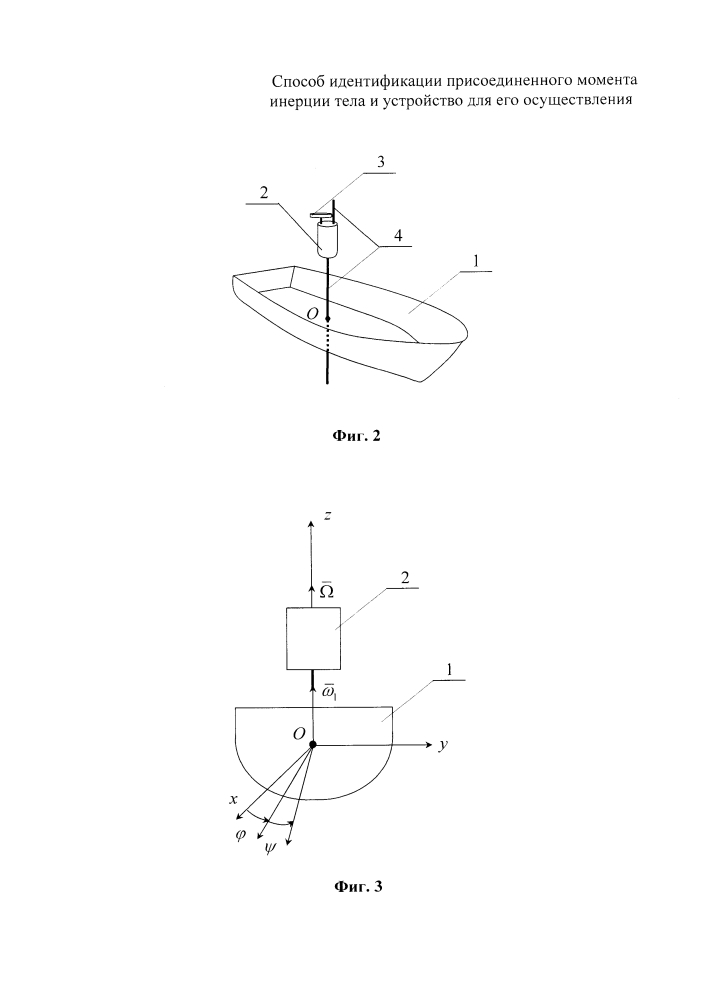 Способ идентификации присоединенного момента инерции тела и устройство для его осуществления (патент 2627023)