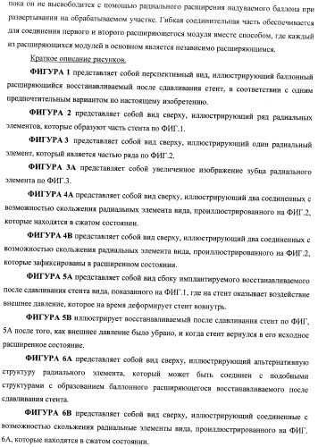 Баллонный расширяющийся стент, способный на восстановление расширения (патент 2388433)
