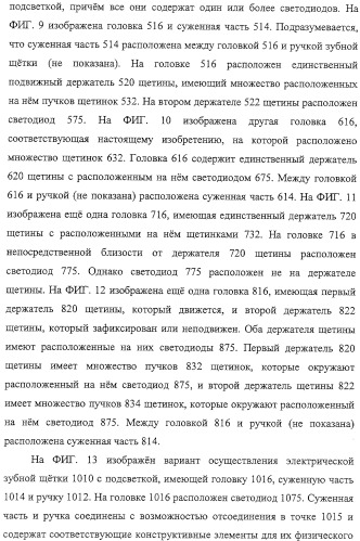 Электрические зубные щетки, излучающие свет с высокой интенсивностью (патент 2322215)