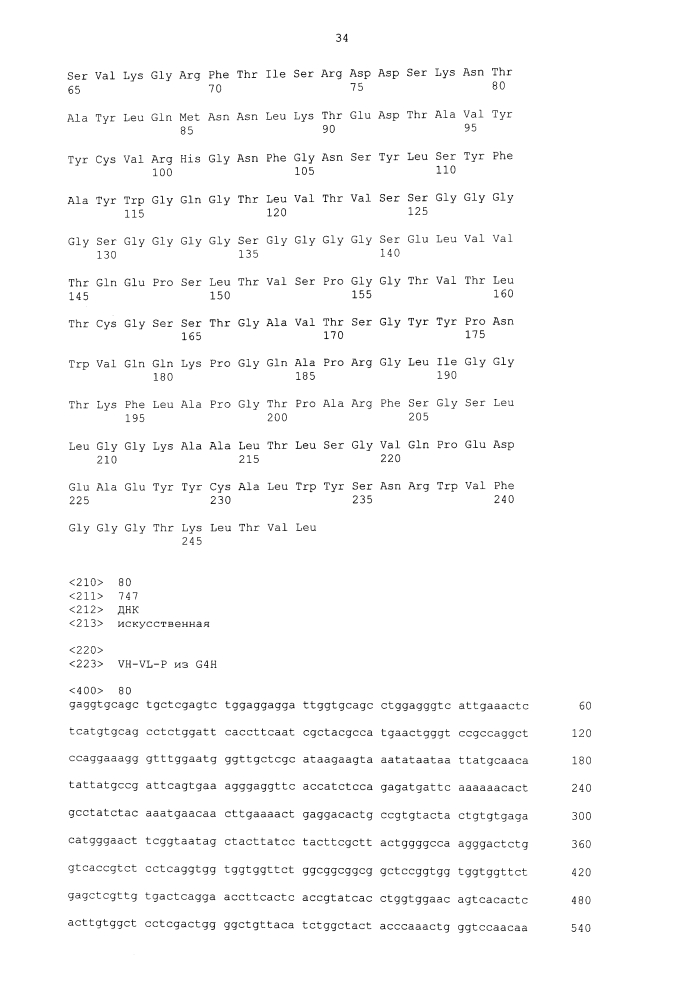 Биспецифическое одноцепочечное антитело к psmaxcd3 с межвидовой специфичностью (патент 2617942)