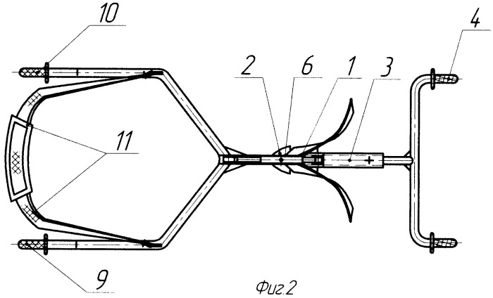 Окучник ручной огородный (патент 2383117)