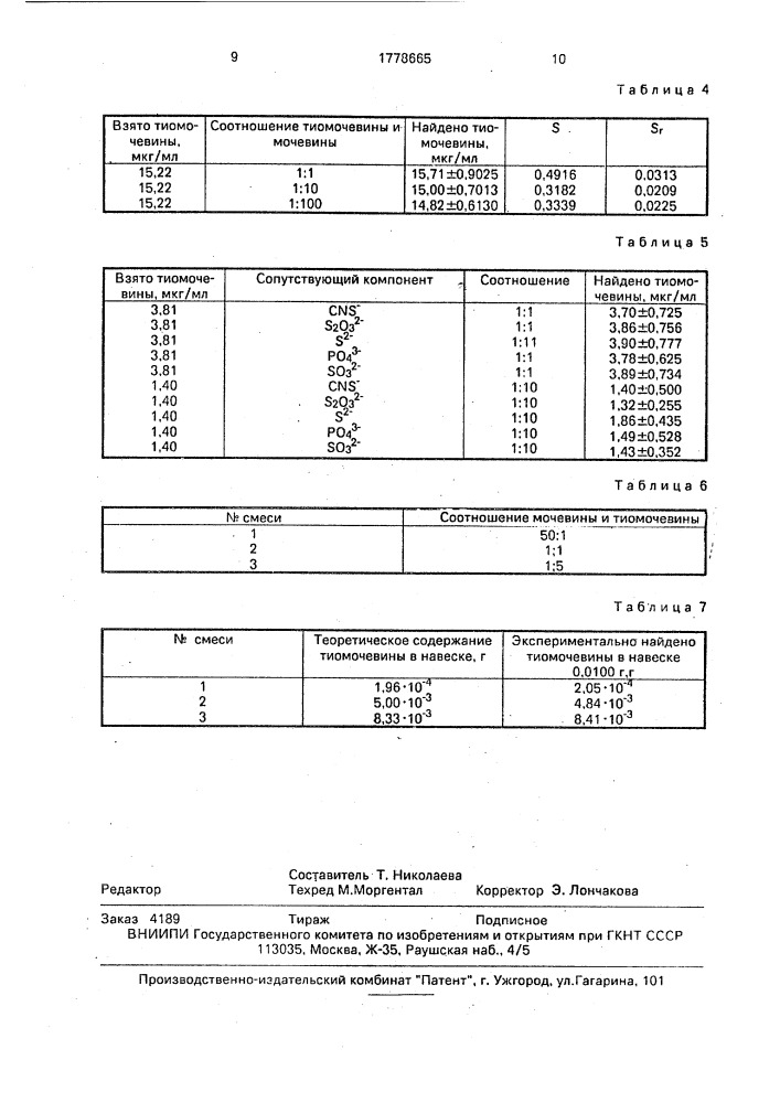 Вольтамперометрический способ определения тиомочевины (патент 1778665)