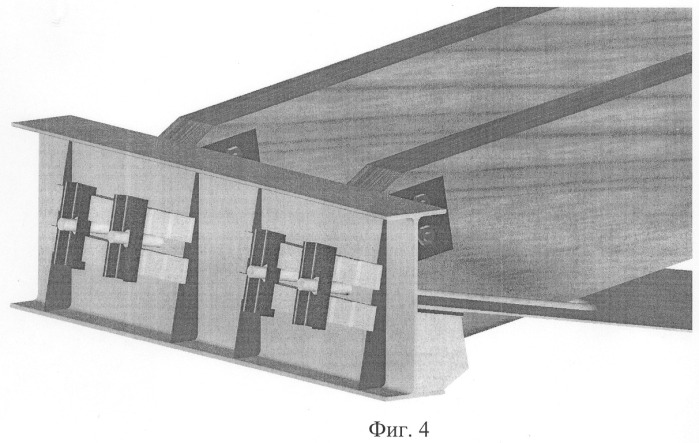 Узловое сопряжение верхнего и нижнего поясов в пространственной предварительно напряженной блок-ферме (патент 2247813)