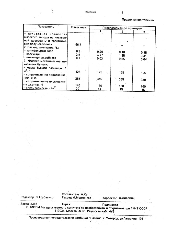 Бумажная масса для изготовления бумаги для гофрирования (патент 1828476)