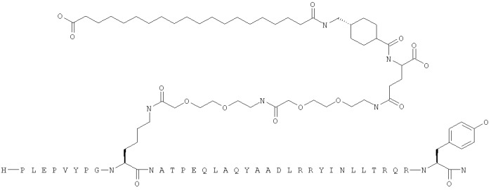 Длительно действующие агонисты рецепторов y2 и(или) y4 (патент 2504550)