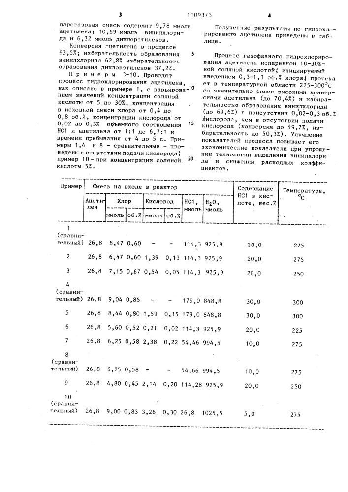 Способ получения винилхлорида (патент 1109373)