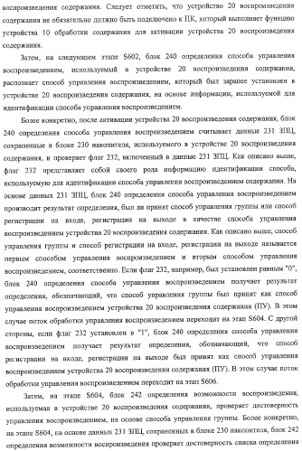 Устройство воспроизведения содержания, способы и программы управления воспроизведением содержания (патент 2310908)