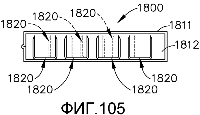 Имплантируемая кассета с крепежными элементами, имеющая неравномерную конструкцию (патент 2574370)