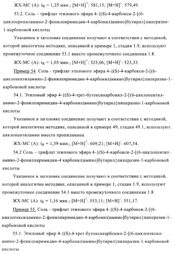 Производные пиримидина и их применение в качестве антагонистов рецептора p2y12 (патент 2410393)