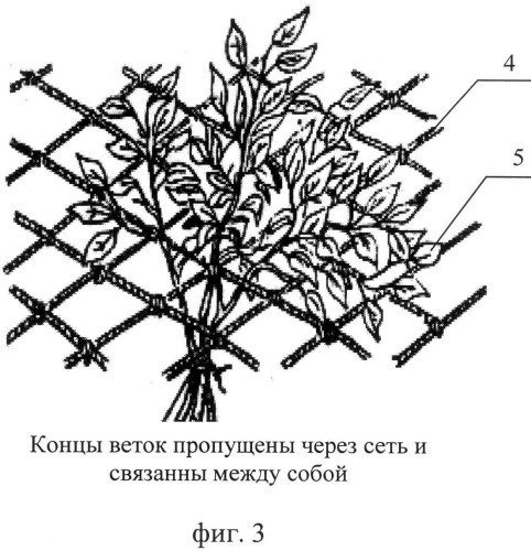 Способ маскировки подвижных объектов искусственной растительностью, устройство искусственных веток и устройство крепления веток на подвижном объекте для осуществления способа (патент 2495357)