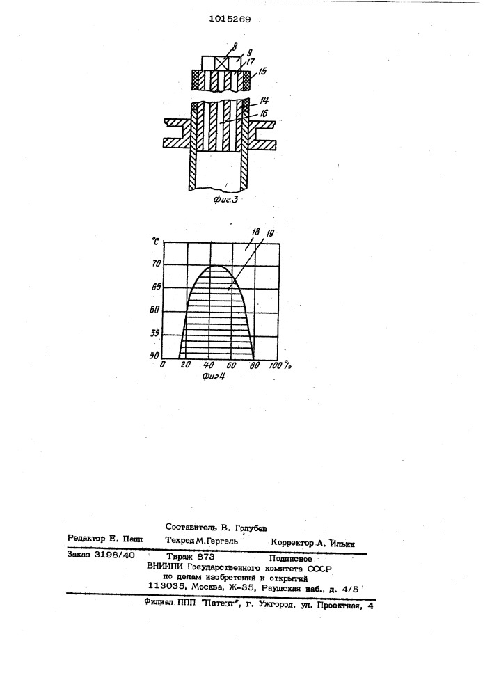 Сигнализатор температуры (патент 1015269)