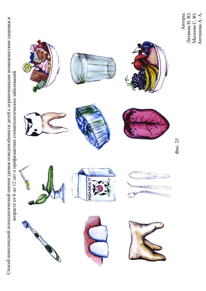 Способ комплексной психологической оценки уровня осведомлённости детей с ограниченными возможностями здоровья от 6 до 12 лет о профилактике стоматологических заболеваний (патент 2595089)
