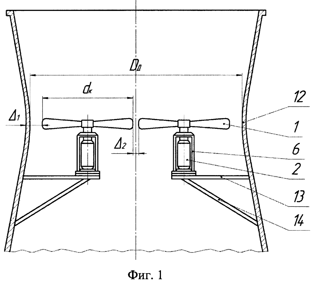 Вентиляторная система башенной градирни (патент 2618169)