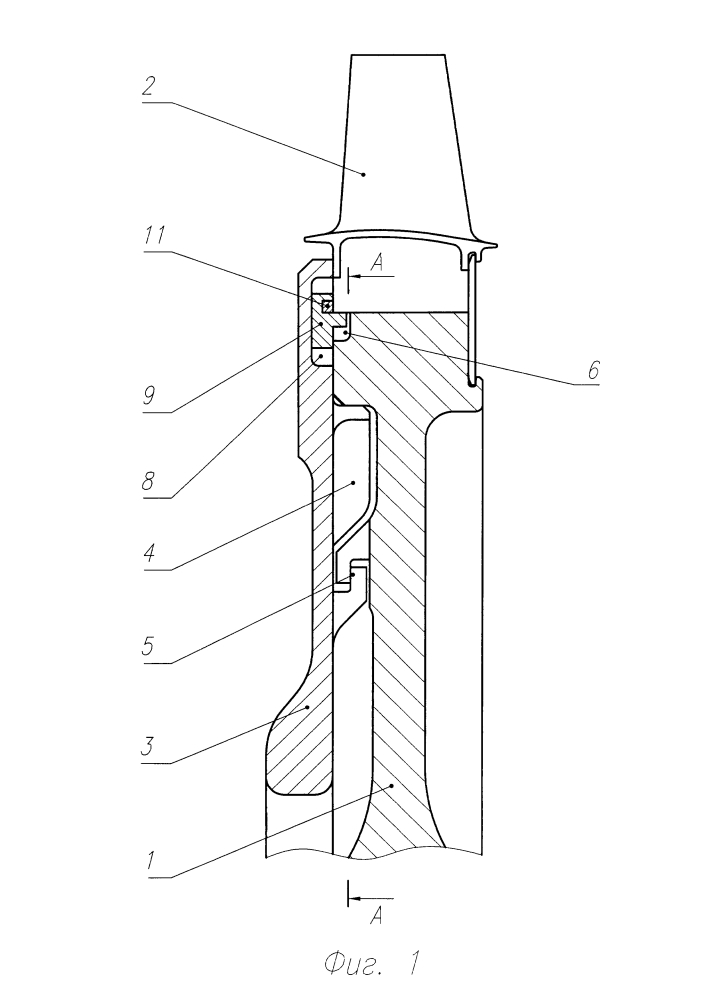 Ротор осевой газовой турбины (патент 2647265)