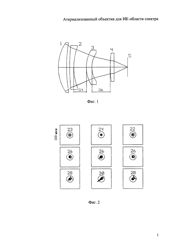 Атермализованный объектив для ик-области спектра (патент 2613483)