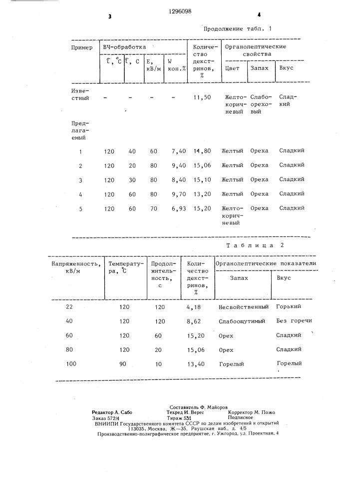 Способ получения крупы "тары" из проса (патент 1296098)