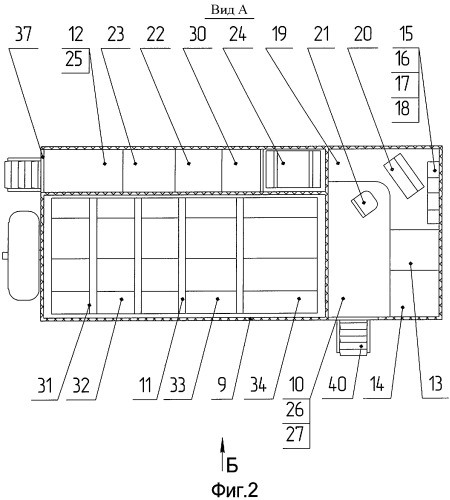 Наземный пункт управления на базе шасси специального транспортного средства (патент 2407658)