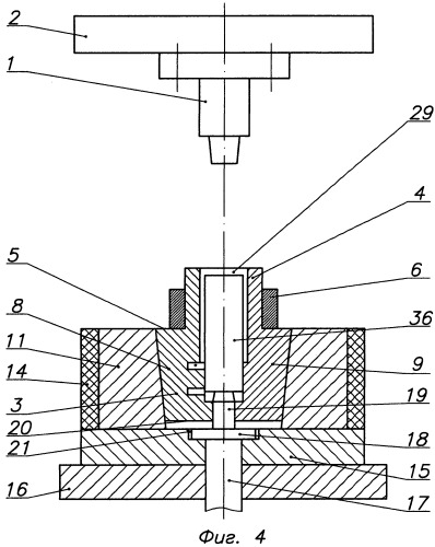 Штамп и способ изготовления корпуса буксы из цилиндрической заготовки с глобулярной структурой (патент 2443494)