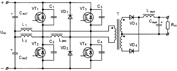 Полумостовой преобразователь схема