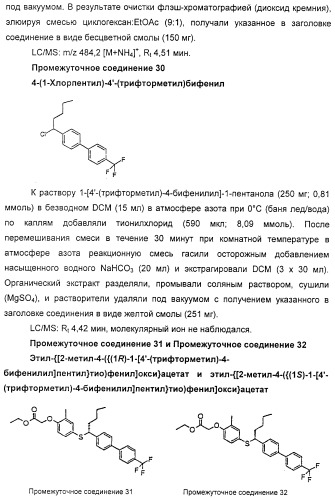 Производные фенилалкановой кислоты и фенилоксиалкановой кислоты, их применение и содержащая их фармацевтическая композиция (патент 2323929)