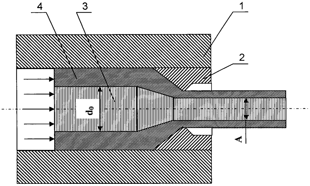 Способ изготовления сплошных биметаллических изделий с сечением квадратной формы (патент 2618589)