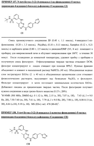 Би-арил-мета-пиримидиновые ингибиторы киназы (патент 2448959)