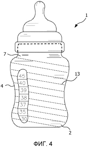 Бутылочка, обеспечивающая безопасную температуру (патент 2533104)