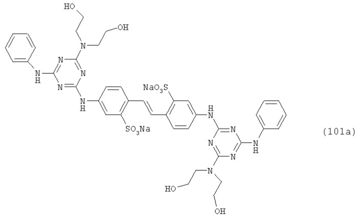 Смеси дисульфоновых кислот триазиниламиностильбена (патент 2330870)