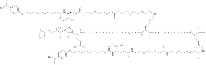 Дважды ацилированные производные glp-1 (патент 2559540)