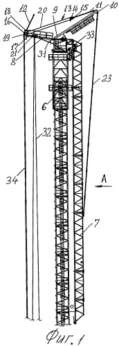 Башенный кран (патент 2492132)