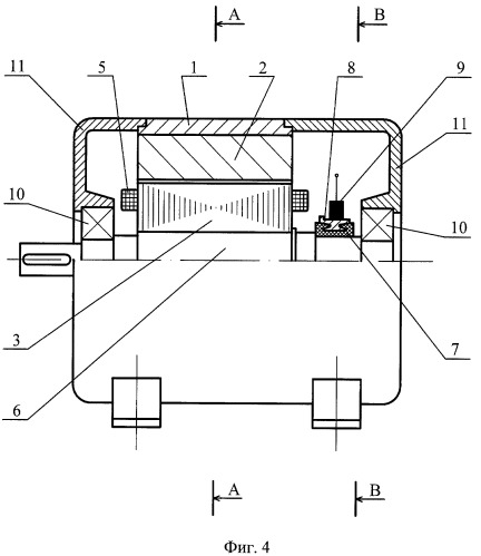 Коллекторная магнитоэлектрическая машина с полюсным якорем (патент 2390088)
