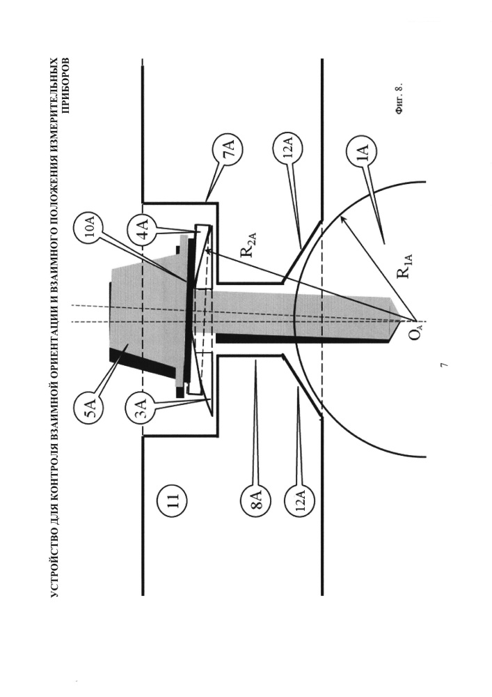 Устройство для контроля взаимной ориентации и взаимного положения измерительных приборов (патент 2662455)