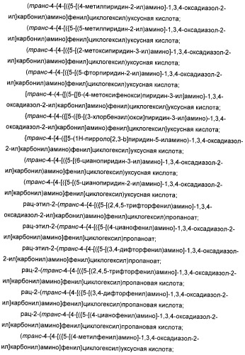 Оксадиазольные соединения, их применение в изготовлении лекарственного средства и способ ингибирования активности dgat1 (патент 2421451)