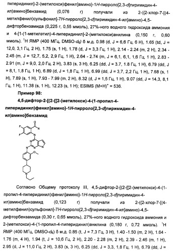 Производные 2-[(2-(фениламино)-1н-пирроло[2,3-d]пиримидин-4-ил)амино]бензамида в качестве ингибиторов igf-1r для лечения рака (патент 2472797)