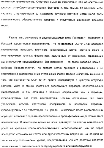 Олигопептиды остеогенного роста как стимуляторы кроветворения (патент 2310468)